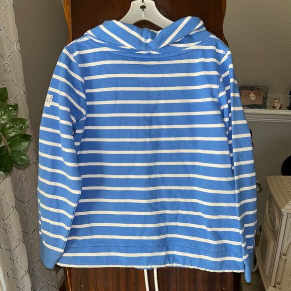Women’s Lazy Jacks SuperSoft pullover Sweatshirt  blue white striped Size US 10 - Picture 4 of 8